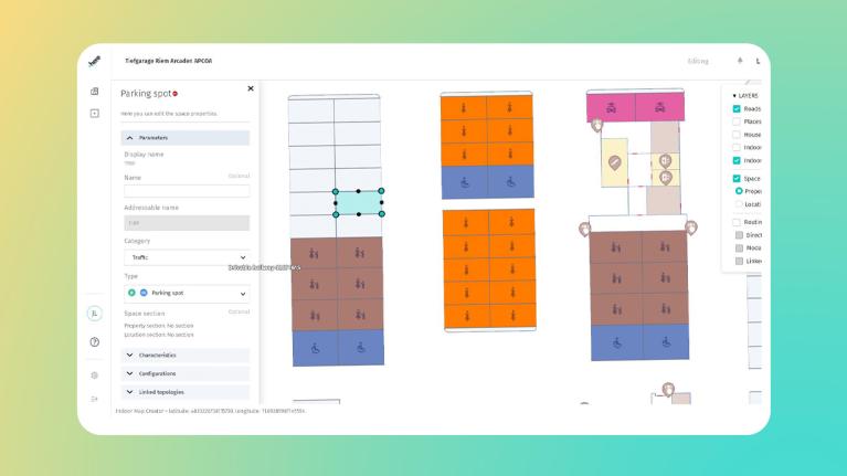 View of HERE Indoor Map Creator