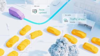 graphic depicting HERE Real-Time Traffic
