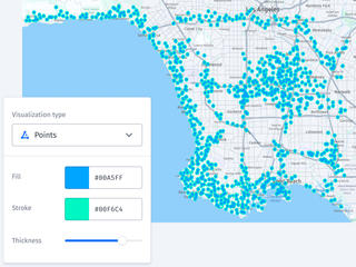 Visualize your data on a map