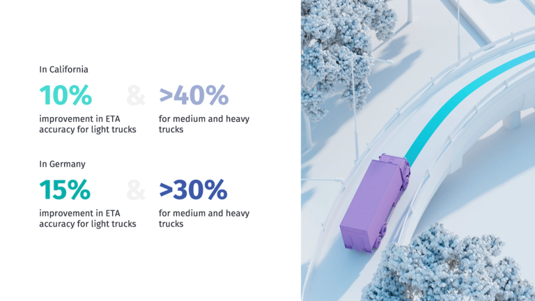 By understanding how trucks behave in real-world environments you can train your algorithms to make more accurate ETA predictions.