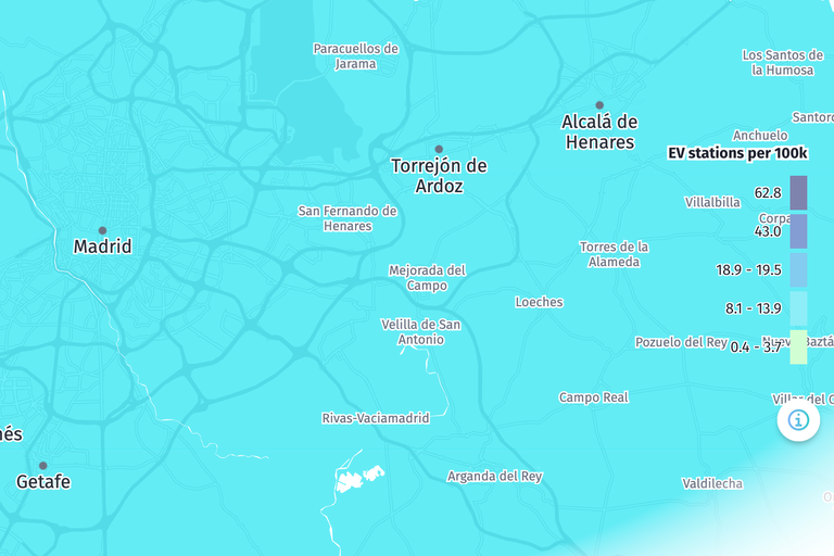 Madrid EV Charging Stations