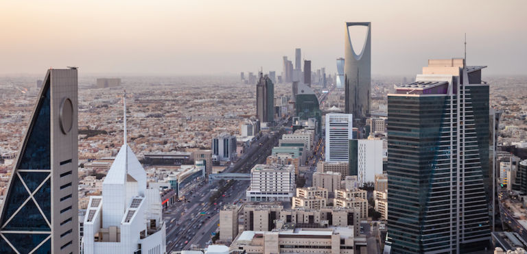 A view of the skyline in Riyadh, Saudi Arabia