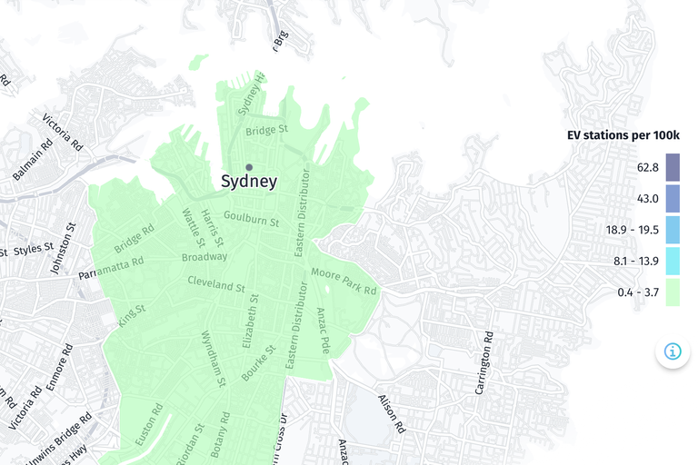 Sydney EV Charging Stations